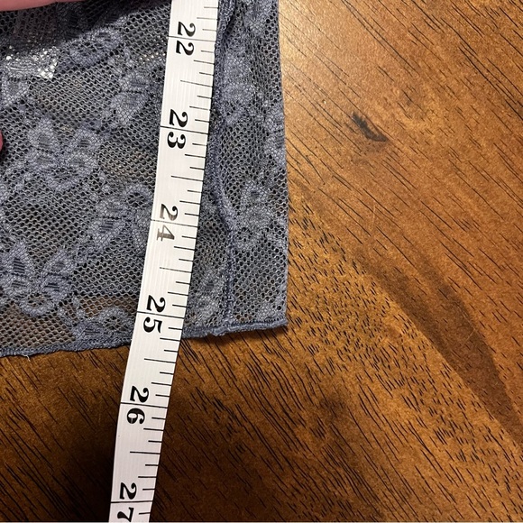 NWT FREE PEOPLE From Me To You Long Sleeve / Dusty Blue Grey Size Small - Picture 8 of 13